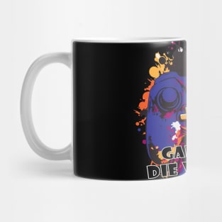 Gamers don’t die we respawn,controller design with color gradients Mug